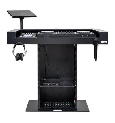 Headliner Malibu Portable DJ Booth Black | Cabina DJ