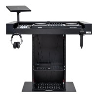 Headliner Malibu Portable DJ Booth Black | Cabina DJ