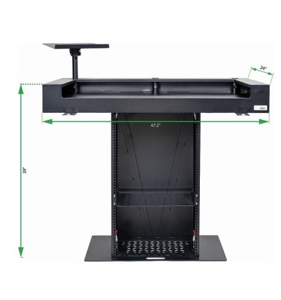 Headliner Malibu Portable DJ Booth Black | Cabina DJ