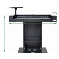 Headliner Malibu Portable DJ Booth Black | Cabina DJ