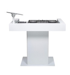 Headliner Malibu Portable DJ Booth White | Cabina DJ
