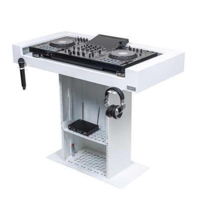 Headliner Malibu Portable DJ Booth White | Cabina DJ