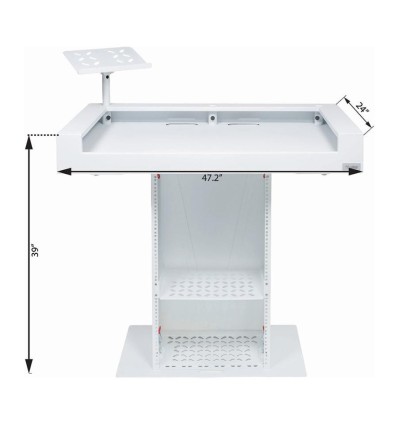 Headliner Malibu Portable DJ Booth White | Cabina DJ