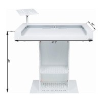 Headliner Malibu Portable DJ Booth White | Cabina DJ