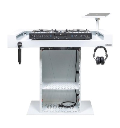 Headliner Malibu Portable DJ Booth White | Cabina DJ