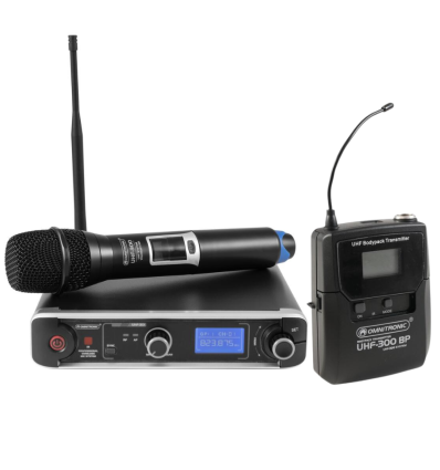 OMNITRONIC Set UHF-301 | Sistema inalámbrico UHF