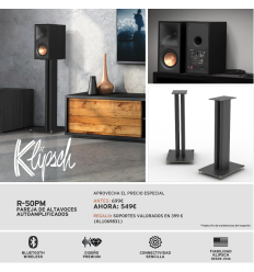 ≫ Comprar KLIPSCH R-50PM BLACK (PAREJA) - 649 € | Profesional DJ®