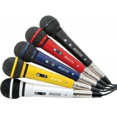 FENTON 173.123 PACK 5 MICROFONOS DINAMICOS 600 OHMS + CABLES barato