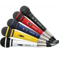 FENTON 173.123 PACK 5 MICROFONOS DINAMICOS 600 OHMS + CABLES barato
