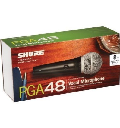 Micrófono Shure PGA48 – Claridad y fiabilidad para voz