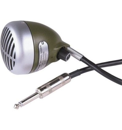 Micrófono Shure 520DX "Green Bullet" – Sonido clásico para armónica.