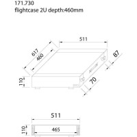 POWER DYNAMICS 171.730 PD-F2U  maleta rack profesional