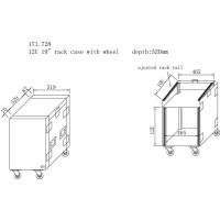 POWER DYNAMICS 171.728 PD-F12U8 CAJA RACK 19 12U RUEDAS POWER DYNAMICS 171.728 PD-F12U8 CAJA RACK 19 12U RUEDAS