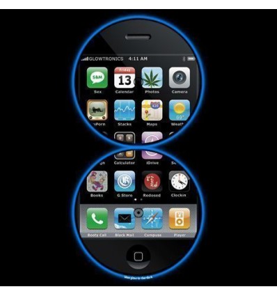 GLOWTRONICS DENON 3700 SLIPMATS I PHONE deslizador profesional cd pioneer denon