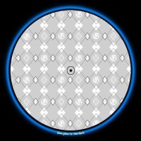 GLOWTRONICS DENON 3700 SLIPMATS G PATTERN deslizador profesional cd pioneer denon