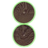 GLOWTRONICS DENON 3700 SLIPMATS WOOD GRAIN deslizador profesional cd pioneer denon