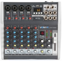 Vonyx VMM-K602 - Mezclador de 6 canales con DSP y Bluetooth Vonyx VMM-K602 - Mezclador de 6 canales con DSP y Bluetooth