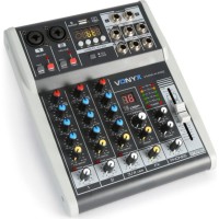 VONYX 172.585 VMM-K402 mesa mezclas de directo mezclador dj 6 canales