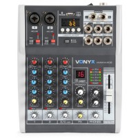 VONYX 172.585 VMM-K402 mesa mezclas de directo mezclador dj 6 canales