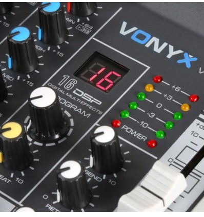 VONYX 172.585 VMM-K402 mesa mezclas de directo mezclador dj 6 canales