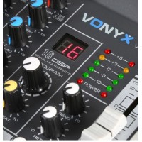 VONYX 172.585 VMM-K402 mesa mezclas de directo mezclador dj 6 canales