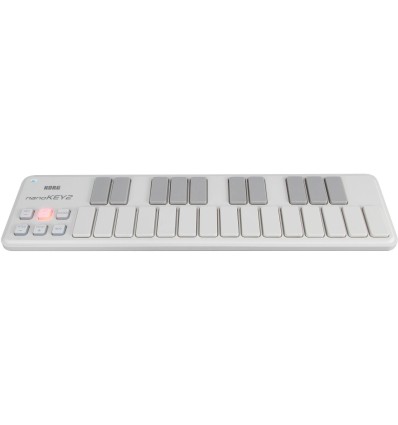 Korg nanoKEY2 Blanco - Teclado controlador MIDI USB de 25 teclas