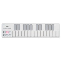 Korg nanoKEY2 Blanco - Teclado controlador MIDI USB de 25 teclas