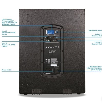 AVANTE AUDIO 18S subgrave activo profesional comprar online