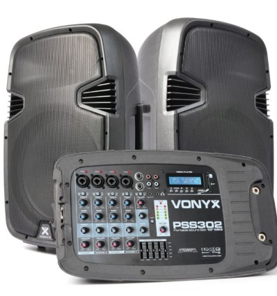 VONYX  170.118 PSS302 SET PORTATIL SD USB MP3 BT soporte tripode