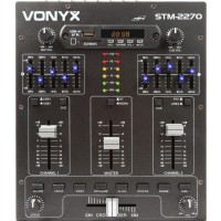VONYX STM-2270 – Mezclador DJ 4 canales con USB/MP3 y efectos