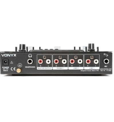 VONYX STM-2270 – Mezclador DJ 4 canales con USB/MP3 y efectos