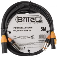 BRITEQ IP-POWER/XLR COMBI CABLE 5M | Mejor precio 