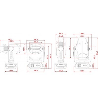 BRITEQ BTX-SATURN cabeza movil profesional led