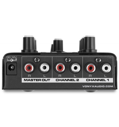 VONYX STM500BT – Mezclador DJ de 2 Canales con Bluetooth y USB