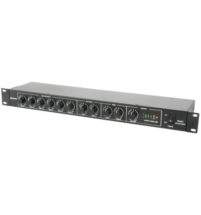 Adastra ML622 - Mezclador de 8 canales montable en rack 1U