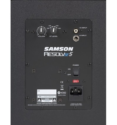 Monitor de estudio activo Samson Resolv SE5 de 70W con woofer de 5"