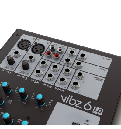 LD Systems VIBZ 6 - Mesa de mezclas compacta de 6 canales