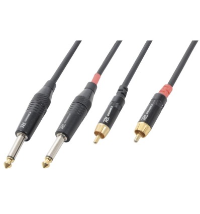 PD CONNEX 176.666 CX74-6 2X JACK MONO 6,3MM - 2X MACHO RCA 6M