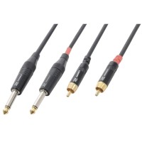 PD CONNEX 176.666 CX74-6 2X JACK MONO 6,3MM - 2X MACHO RCA 6M