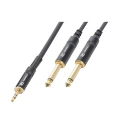 PD CONNEX 177.136 CX86-6 CABLE JACK 3.5 STEREO 2X JACK 6.3 MONO 6.0M HQ