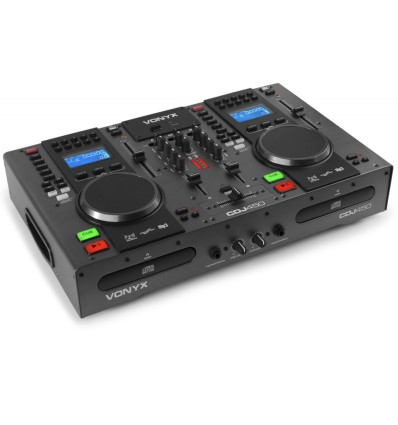 Vonyx CDJ450 Reproductor Doble CD/MP3/USB con Mezclador y Bluetooth