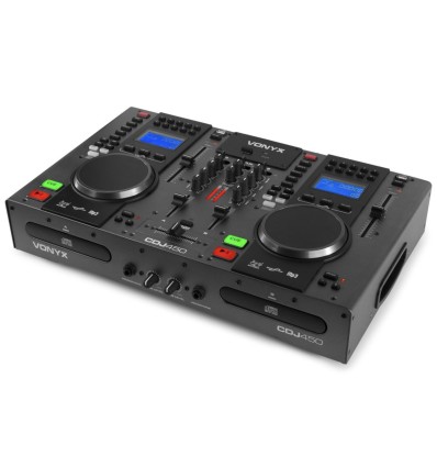 Vonyx CDJ450 Reproductor Doble CD/MP3/USB con Mezclador y Bluetooth