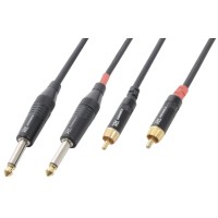PD CONNEX 176.660 CX74-1 CABLE 2X JACK 6.3 MONO - 2X RCA MACHO 1.5M