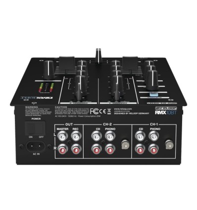 Reloop RMX-10 BT - Mixer DJ compacto con Bluetooth