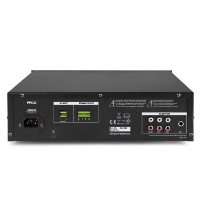 POWER DYNAMICS 952.080 PPA30 amplificador linea 100V