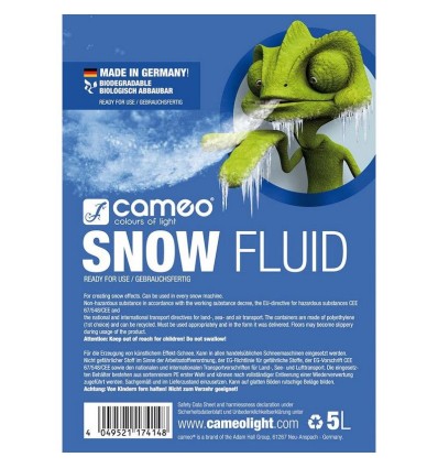 Snow-Fluid de Cameo líquido para máquinas de nieve.