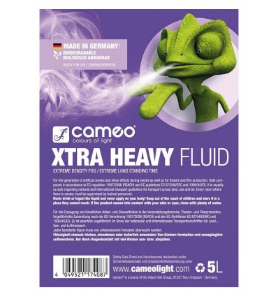 Xtra Heavy-Fluid de Cameo líquido para máquinas de niebla.