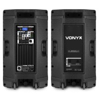 VONYX VSA120S - Sistema de Altavoces Activo de 12" con Bluetooth y USB