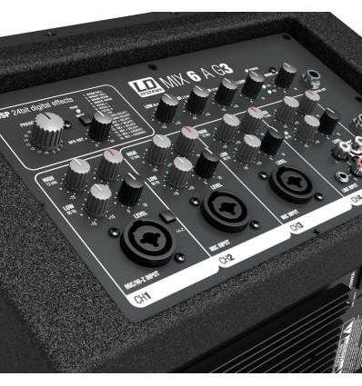 LD Systems MIX 6 A G3 - Altavoz activo 2 vías con mezclador integrado