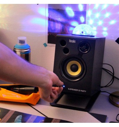 Altavoces Hercules DJ Speaker 32 Party – Sonido e iluminación en uno